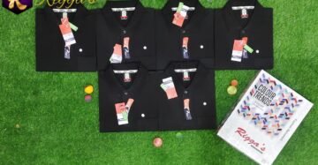 black collar t shirt